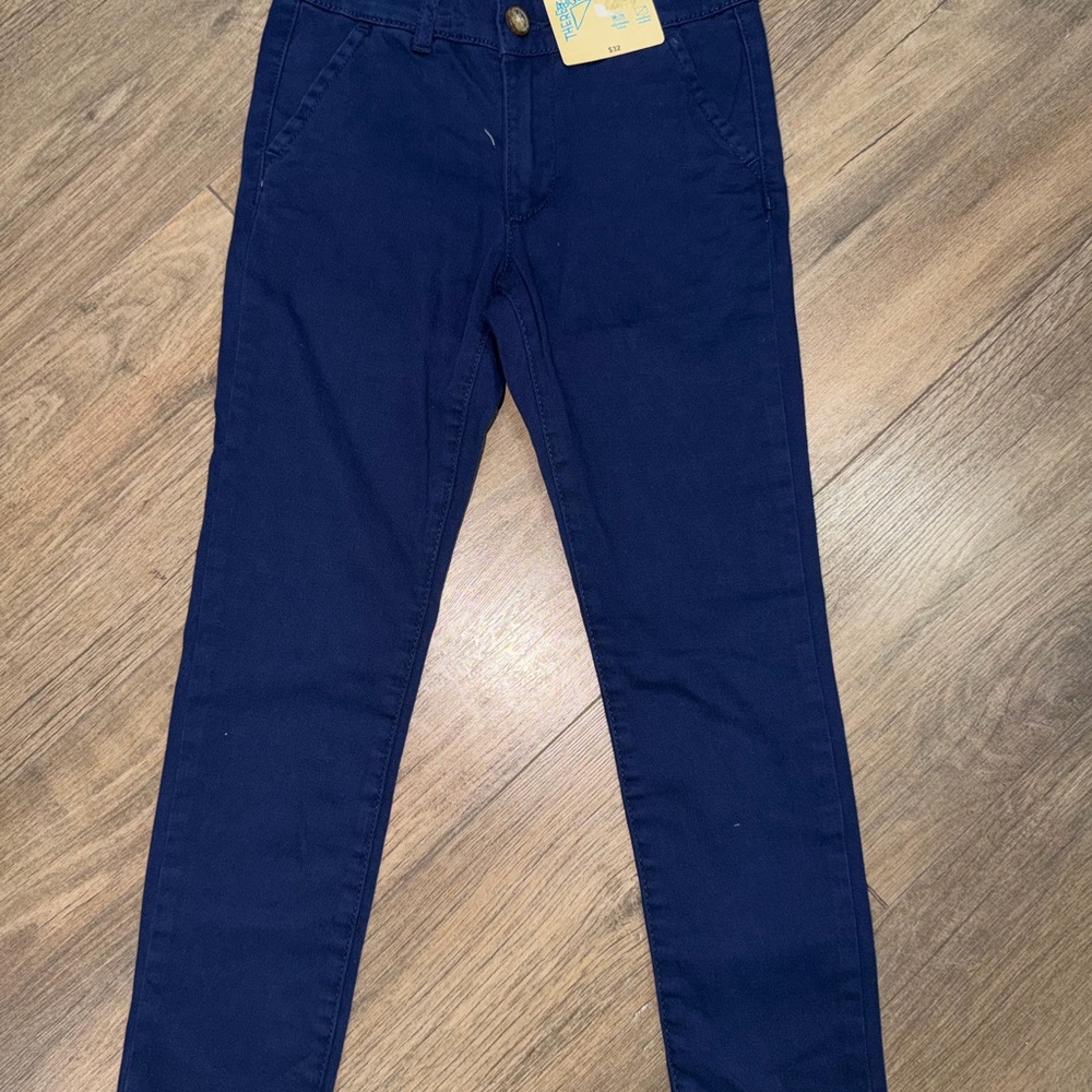 Kids Navy Blue Casual Pants